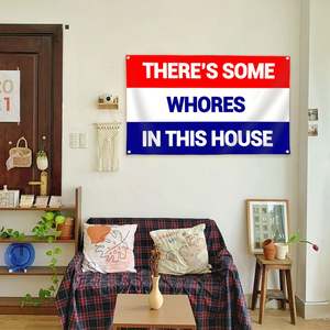 Bandera de 3x5 Pies con la Leyenda 'Hay Algunas Putas en Esta Casa' con Ojales de Latón de Colores Brillantes, Decoración de Poliéster 100D para Exteriores - Product Image 3