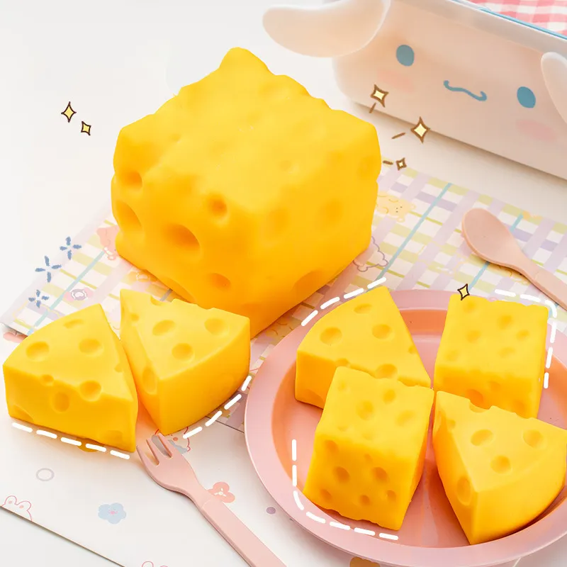 어린이 퍼즐 만화 귀여운 치즈 질퍽한 장난감 부드러운 감압 카타르시스 짜기 장난감 느린 반동 스퀴시 장난감 프로모션 선물