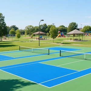 INOLP Pickleball y bádminton cancha suelo acrílico superficie PVC PP S-vinilo suelo deportivo hecho en China - Product Image 1