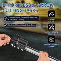 STARCN Coupe-flèches électrique pour tir à l'arc, Scie à flèches réglable, Outil de découpe carrée pour le montage de flèches en carbone et fibre de verre, DIY