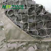Filet de camouflage en tissu Oxford 210D double face enduit avec corde tressée épaissie et coutures triangulaires sur les quatre côtés