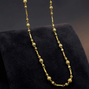 Venta al por mayor de cadenas de tubo chapadas en oro de 14K, 18K, 24K con cadena de bolas, cadena de moda, diseño de tubo con cadena de bolas, pedidos al por mayor de cadenas de tubo - Product Image 3