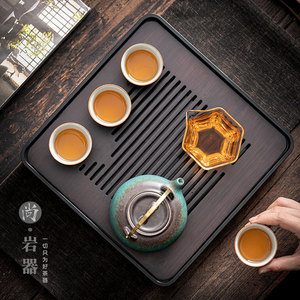 Juego de té estilo japonés con tetera y tazas, pequeño juego de cerámica para uso doméstico, diseño retro simple para preparar té en la sala de estar. - Product Image 2