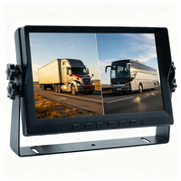 Moniteur de voiture ZYX 9 pouces 2 canaux AHD DVR avec 2 caméras, vision nocturne, caméra de recul pour véhicule, moniteur de voiture avec double écran DC12-24V