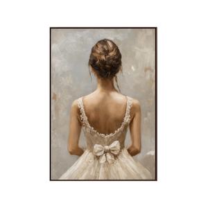 Peinture Murale Moderne Élégante de Portrait Nuptial en Gros, Décoration Murale Texturée pour Salon et Chambre à Coucher - Product Image 6