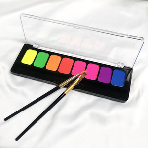 KOKOFOREST <span class=keywords><strong>Peinture</strong></span> corporelle et faciale pour enfants, soluble dans l'eau, fluorescente, sans danger pour la peau, certifiée MSDS, 8 couleurs - Product Image 2