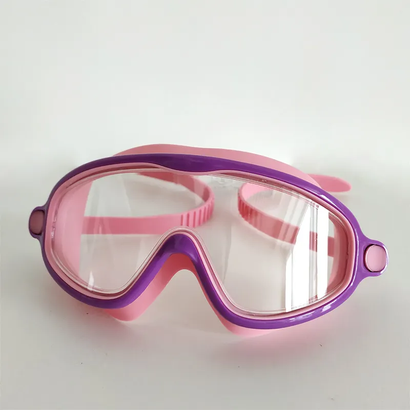 2021 popüler gözlük yüzme PC lensler renkli silikon yetişkin yüzmek gözlük