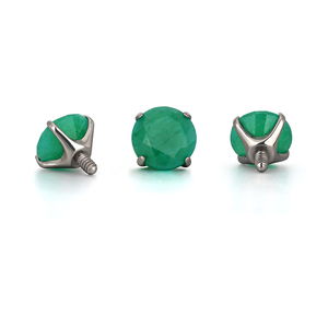 Moda Natural pendiente piedra internamente roscado cuerpo superior <span class=keywords><strong>titanio</strong></span> <span class=keywords><strong>Piercing</strong></span> <span class=keywords><strong>G23</strong></span> hélice cartílago Tragus labio nariz anillo joyería - Product Image 3