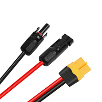 Connecteur de panneau solaire XT60 personnalisable, prise de charge femelle XT60 10AWG, faisceau de câbles d'alimentation portables en cuivre