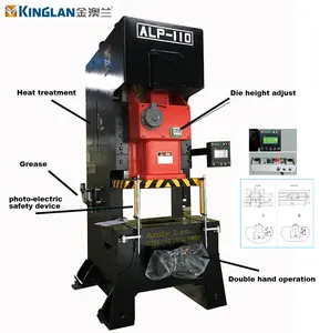 Máquina de prensado de potencia mecánica, alimentador servo automático NC de 25T y troquel lento