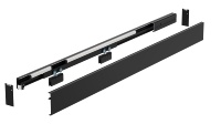 Porte coulissante automatique sans cadre à induction avec capteur de mouvement pour patio, système Maglev, ouverture et fermeture automatiques