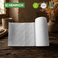 Rouleau standard de papier essuie-tout jetable 2 plis en pâte de bois vierge, absorbant l'huile, pour le nettoyage, vente en gros OEM