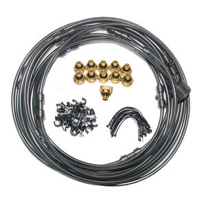 Kit de Microirrigación de 1/2 Pulgada, de Cobre y Plástico, Eficiente en el Consumo de Agua, para Riego por Goteo en Patios, Trampolines y Enfriamiento de Exteriores - Product Image 1