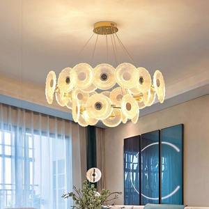 Sala de estar Dormitorio comedor Luces colgantes iluminación interior moderna candelabros rectangulares de vidrio transparente - Product Image 6