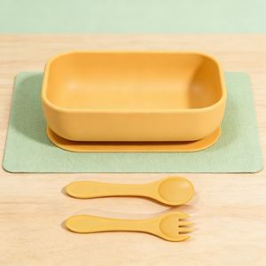Produits de sécurité pour bébés personnalisés en gros, non toxiques, de qualité alimentaire, sans BPA, assiette à compartiments en silicone pour enfants, bol d'alimentation - Product Image 5