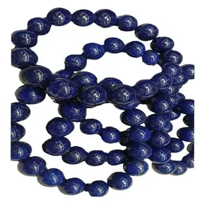 Lapis Lazuli Natural Gemstone Bracelet Single Stacker Gemstone Bracelet