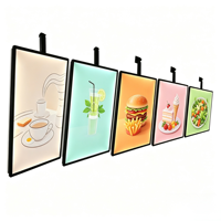 Boîte lumineuse publicitaire murale Pro avec trous pré-percés, système d'installation facile pour la signalisation de vitrine de magasin de détail
