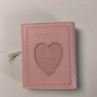 11*12,5cm Großhandel Maßgefertigtes Mini PU-Hardcover Ringbuch Notizbuch Dreifach-Design mit Schleifenverschluss und Druckknopf