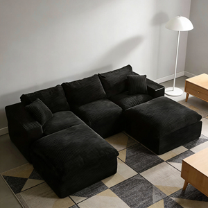 Juego de Sofás Reclinables Modernos de Lujo para Sala de Estar y Dormitorio, Combinación de <span class=keywords><strong>3</strong></span>+<span class=keywords><strong>2</strong></span> Plazas, Compresión para el Hogar, Sin Marco - Product Image 2