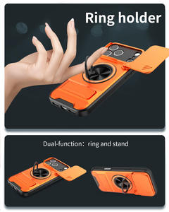 Étui de téléphone à fenêtre coulissante pour Samsung A73 A72 M16, béquille rotative à 360 degrés, coque antichoc compatible avec Samsung A53 A333 A26 - Product Image 6