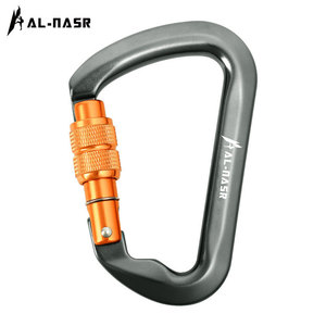 Al-Nasr Double <b>Lock</b> Carabiner Aluminum Alloy Safety Hook For Climbing And Rappelling - Product Image 2