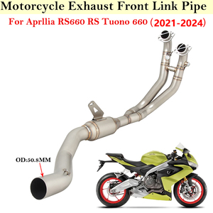 Silencieux pour moto Aprilia RS660 RS 660 Tuono 660 2021-2024, système complet Espace, tuyau de liaison avant, échappement, DB Killer - Product Image 5
