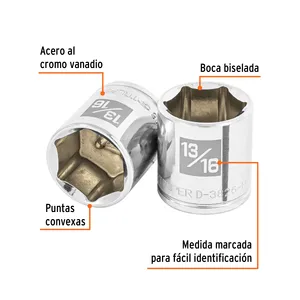 BOX 6 Chiave a bussola a 6 punte da 13/16 pollici, attacco da 3/8 pollici, TRUPER - Product Image 2