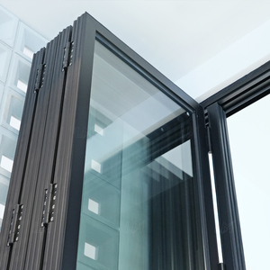 Chất Lượng Cao Trong Nhà Gấp Cửa Và Cửa Sổ Hệ Thống Cách Âm Theo Dõi Kính Cường Lực Bên Ngoài Biệt Thự Bi Gấp Cửa - Product Image 5