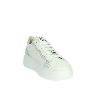 Zapatillas Donna K-10523 Bianco Rosa, Zapatos de Lona a la Moda - Product Image 5