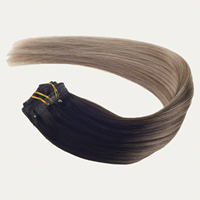 Grosir Clip In Hair Extension 100% Rambut Manusia, Clip Hair Extension Rambut Natural, Afro Kinky Clip In Human Hair Extension