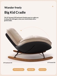 <span class=keywords><strong>Poltrona</strong></span> a <span class=keywords><strong>Dondolo</strong></span> in Velluto Stile Europeo Moderno con Design a Pressione Zero, Comoda <span class=keywords><strong>Poltrona</strong></span> Imbottita <span class=keywords><strong>per</strong></span> Allattamento, <span class=keywords><strong>per</strong></span> Casa, Camera da Letto, Hotel - Product Image 3