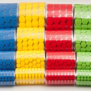 Op Maat Gemaakte Herbruikbare Nylon Zelfklevende Haak En Lus Dots Van De Fabrieksleverancier, Snelle Levering Ronde Dot Velcroes