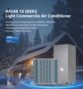 Unité de traitement d'air murale split R454b à décharge supérieure CC 18000-36000 36000-60000 BTU OEM/ODM pour applications commerciales légères - Product Image 2