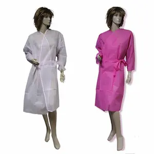 TNT Áo Choàng Phẫu Thuật Phi Giới Tính Bằng Polypropylene Kimono Mát Xa SPA Áo Choàng Tắm Không Dệt PP Áo Choàng Tắm Hơi Bảo Vệ Dùng Một Lần Áo Choàng Phòng Thí Nghiệm Làm Đẹp