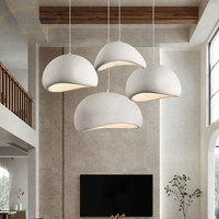 Lustre suspendu japonais Wabi-Sabi en résine E27, luminaires suspendus LED pour salle à manger, hauteur réglable pour une utilisation en intérieur, sur l'îlot de cuisine