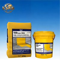 Sikaatop Seal 108 Super, Revestimiento Impermeabilizante a Base de Cemento Modificado con Polímeros de Dos Componentes para la Construcción, Resistente a la Sal y el Escarcha