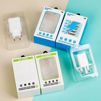 Boîte d'emballage pour chargeur de téléphone portable en carton recyclable écologique avec logo personnalisé OEM, finition bronzée, pour l'électronique grand public