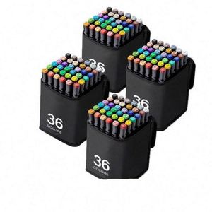 ปากกามาร์คเกอร์แบบหัวคู่ สีสันสดใส รุ่น Usa Mairun 406 ขนาด 24~262 สี  ชนิดหมึกถาวร ไม่ลบได้ สำหรับงานศิลปะ  หัวแปรงสองด้าน ใช้แอลกอฮอล์ - Product Image 4