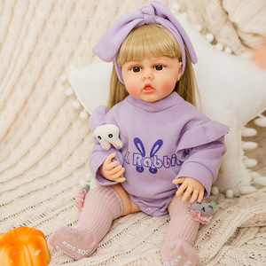 Muñeca de Vinilo de 55 cm en Stock, Juguete de Moda <span class=keywords><strong>para</strong></span> Niñas, Muñeca Bebé Realista Lavable, Venta al por Mayor Unisex <span class=keywords><strong>para</strong></span> Adultos - Product Image 4