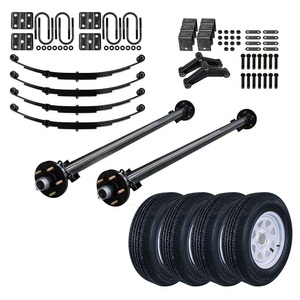 <span class=keywords><strong>Kit</strong></span> d'essieu de <span class=keywords><strong>remorque</strong></span> de 7000 lb avec tambour de frein et pièces de suspension complètes - Product Image 1