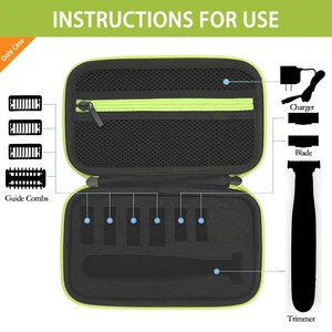 Estuche Rígido Personalizado de EVA para <span class=keywords><strong>Afeitadora</strong></span> Philips <span class=keywords><strong>Norelco</strong></span> OneBlade, Bolsa para Accesorios de <span class=keywords><strong>Afeitadora</strong></span> Electrónica QP2520/90/70 - Product Image 2