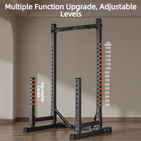 Rack de Potencia Multifuncional Comercial de Alta Resistencia con Barra de Dominadas para Entrenamiento de Fuerza en Gimnasio en Casa