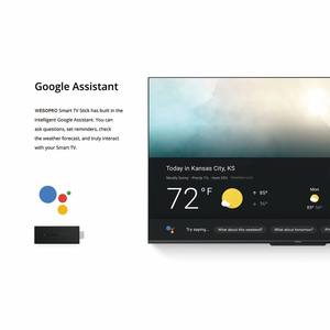 WESOPRO G2 Smart <span class=keywords><strong>IPTV</strong></span> Dongle 4K Android TV Stick 2GB RAM 16GB ROM 2.4GHz 5.0GHz Wifi 6 de Doble Banda con Control Remoto BT ATV VS Fire Mi - Product Image 6