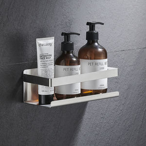 Mensola <span class=keywords><strong>doccia</strong></span> autoadesiva nero opaco in acciaio inox <span class=keywords><strong>doccia</strong></span> Caddy <span class=keywords><strong>porta</strong></span> <span class=keywords><strong>Shampoo</strong></span> bagno - Product Image 4