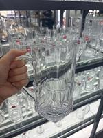 Vente en gros de mugs à bière en verre transparent multicolores personnalisables, réutilisables, écologiques, modernes, luxueux, cadeau d'affaires, 201-300 ml