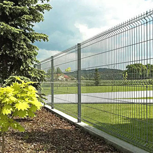 Güvenlik çevre Yard kapısı özel boyut koruma eskrim anti-hırsızlık Metal 3D Panel çit galvanizli çevre dostu - Product Image 5