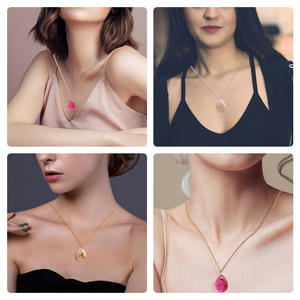 DIY cristal goutte colle résine section elliptique goutte d'eau pendentif silicone moule - Product Image 4