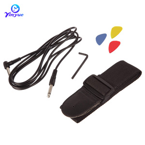 Guitarra eléctrica Yinyue de 6 cuerdas con pastillas S, cuerpo lacado en negro para principiantes y práctica - Product Image 4