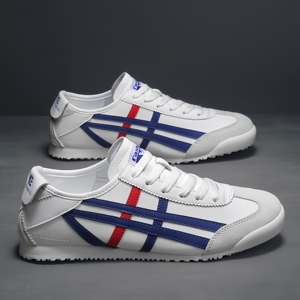 Zapatillas Deportivas Casuales Blancas, Negras y Amarillas al por Mayor, Fáciles de Poner con Tiras, Zapatillas de Deporte Retro de Moda - Product Image 5