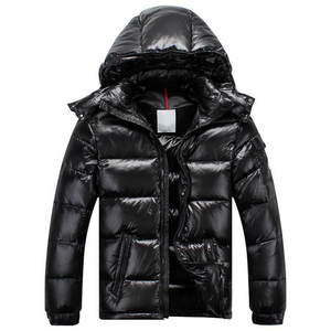 Chaqueta de invierno para hombre, con cuello alto, impermeable, con cierre de cremallera, alternativa a la plumón, ropa exterior con logo personalizado. - Product Image 1
